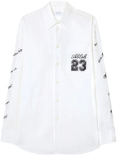 logo embroidered cotton shirt